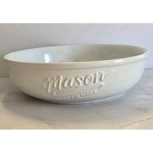 Mason & Craft White Ceramic Bowl Microwave And Dishwasher Safe